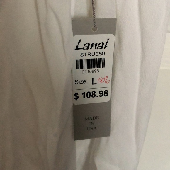 NWT: White Cold Shoulder Top - Picture 5 of 5